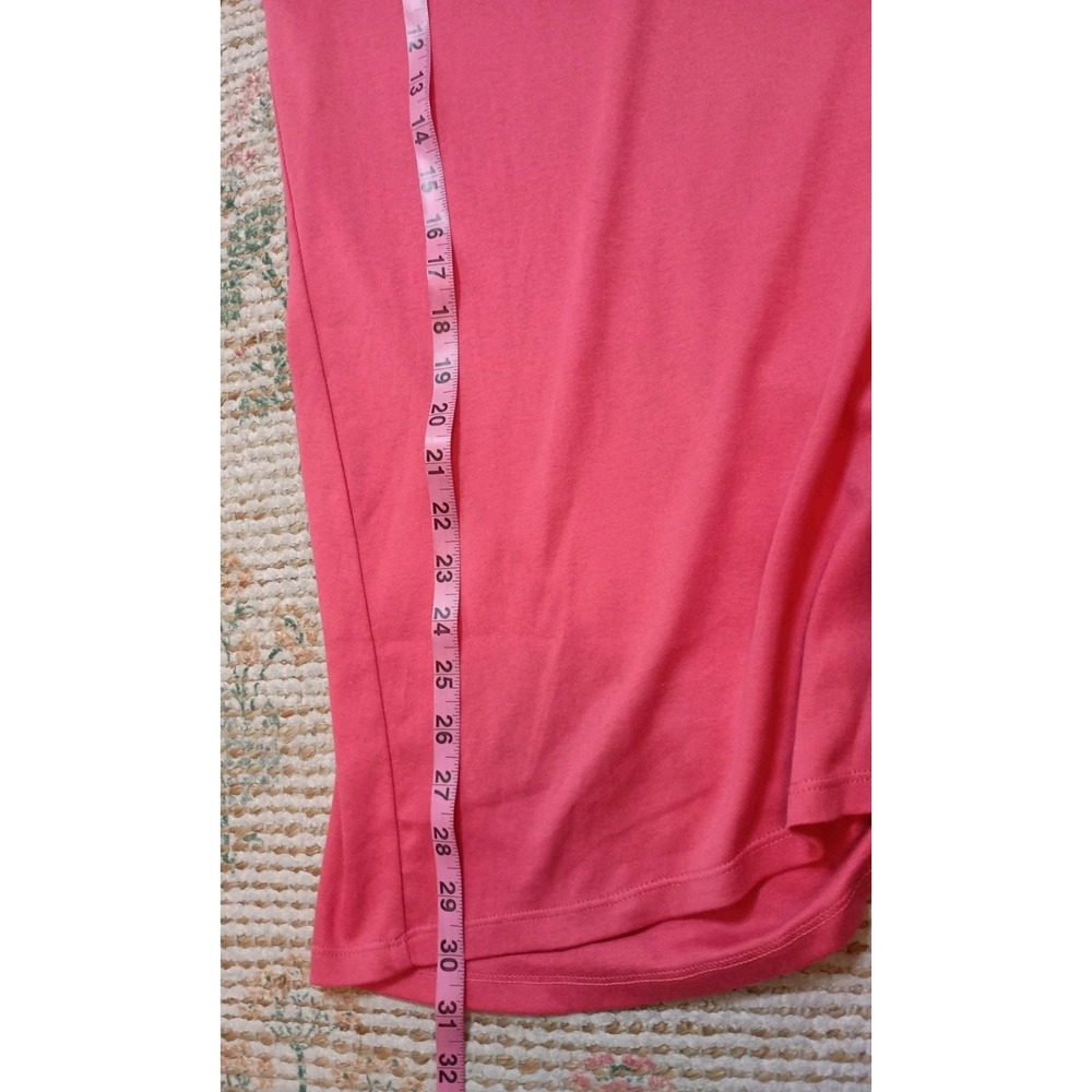 J.Jill NWT Perfect Pima Tunic Top Women's Medium Pomegranate Pink Long Sleeve - Picture 7 of 8